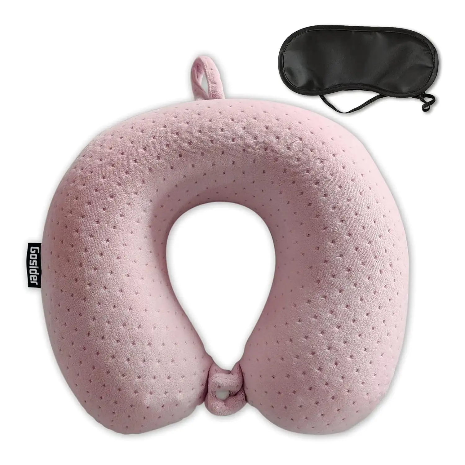 Gosider Neck Pillows for Sleeping Travel Pink Travel Pillow Comfortable U Shape Memory Foam Pillows - 1